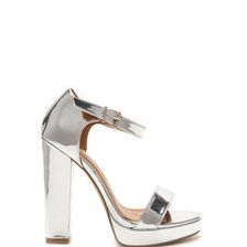 Incaltaminte Femei CheapChic Glam Life Metallic Platform Heels Silver