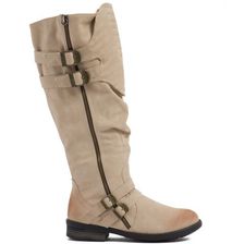 Incaltaminte Femei CheapChic Gimme A Moment Faux Nubuck Boots Beige