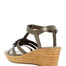 Incaltaminte Femei Italian Shoemakers Strappy Floral Wedge Sandal TAUPE