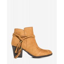 Incaltaminte Femei CheapChic Uptown Funk Bootie Cognac
