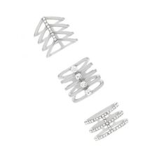 Bijuterii Femei Forever21 Stacked Ring Set Silverclear