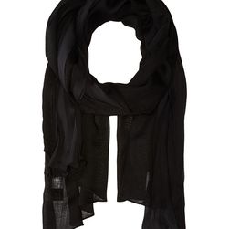 Accesorii Femei Echo Design Solid Bias Ruffle Wrap Black