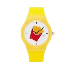 Bijuterii Femei Forever21 Fries Graphic Analog Watch Yellow