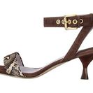 Incaltaminte Femei Johnston Murphy Katy Ankle Strap Brown Kid SuedeBrown Natural Snake Print