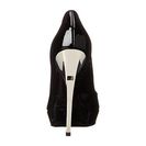 Incaltaminte Femei DSQUARED2 Open Toe with Sculpture Heel Nero Vernice Argento