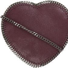 Stella McCartney Messenger Shoulder Bag Shaggy Deer Heart Purple
