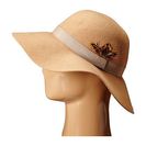 Accesorii Femei Steve Madden Felt Floppy Hat w Feathers Camel