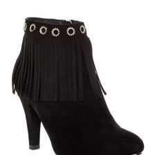 Incaltaminte Femei Bucco Elspeth Faux Fur Lined Heeled Bootie Black