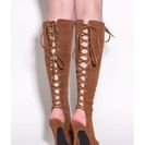 Incaltaminte Femei CheapChic Front To Back Lace-up Boots Cognac