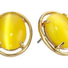 Kate Spade New York Open Rim Studs Earrings Yellow