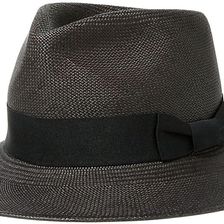 Ralph Lauren Hand-Woven Straw Panama Hat Black