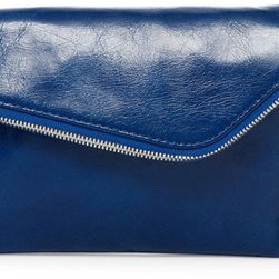 Hobo Daria Convertible Leather Clutch Crossbody NAVY