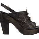 Incaltaminte Femei Frye Anya Concho Sling Black Smooth Vintage Leather