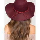 Accesorii Femei CheapChic Laura Braided Trim Floppy Hat WineBurgundy