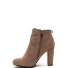 Incaltaminte Femei CheapChic Head To Toe Lace-up Chunky Booties Lttaupe