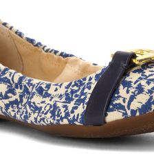 Ralph Lauren Betty Blue Block Print Cotton