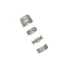 Bijuterii Femei Forever21 Etched Ring Set Bsilver