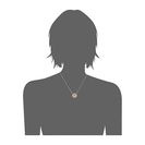 Bijuterii Femei Michael Kors Disc Pendant Necklace Rose GoldMother-of-PearlClear