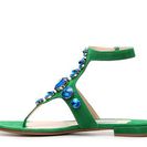 Incaltaminte Femei Prada Suede Jeweled Gladiator Sandal GreenBlue