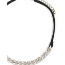 Bijuterii Femei Forever21 Faux Suede Chain Choker Bsilverblack