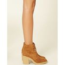 Incaltaminte Femei Forever21 Faux Suede Ankle Booties Tan