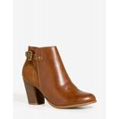 Incaltaminte Femei CheapChic So Major Bootie Cognac