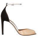 Incaltaminte Femei Calvin Klein Sirena SandstormPlatinum WhiteBlack PatentKid Suede