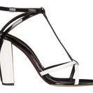 Incaltaminte Femei Oscar de la Renta Lilia 100mm WhiteBlack Patent Leather