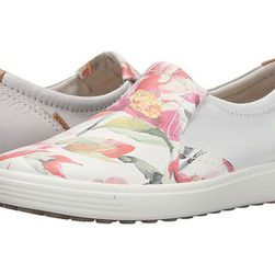 Incaltaminte Femei ECCO Soft VII Slip-On White Floral PrintWhitePowder