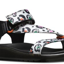 Dr. Martens Balfour Z-Strap Sandal White/Black Skleopard