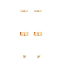 Bijuterii Femei Forever21 High-Polish Earring Set Gold