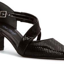 Walking Cradles Rachel Black Snake Print/Patent
