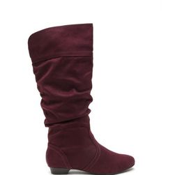 Incaltaminte Femei CheapChic Ditch Day Faux Suede Boots Vino