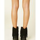 Incaltaminte Femei Forever21 Volatile Knotted Fringe Boots Black