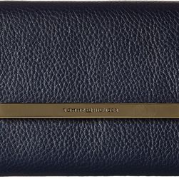 Tommy Hilfiger TH Serif Signature - Large Flap Wallet Navy