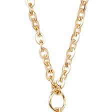 Eye Candy Los Angeles Leo Layered Bar Pendant Necklace GOLD