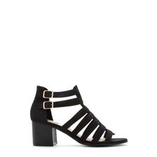 Incaltaminte Femei Forever21 Faux Suede Caged Heels Black