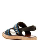 Incaltaminte Femei Sam Edelman Nala Genuine Cow Hair Trim Platform Sandal BLK-BLUE ZEBRA