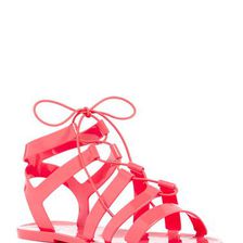 Incaltaminte Femei Legend Footwear Joanie Lace-Up Jelly Sandal Coral