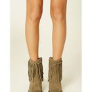 Incaltaminte Femei Forever21 Volatile Knotted Fringe Boots Khaki