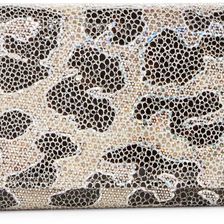 Hobo Jill Trifold Leather Wallet CHEETAH SHIMMER
