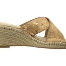 Incaltaminte Femei Johnston Murphy Arlene Cross Band Natural Metallic Cork