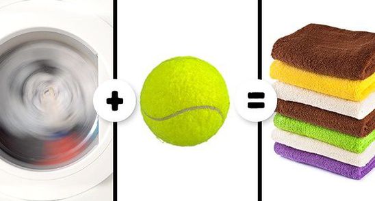 Genial! A pus o minge de tenis de camp in uscatorul de rufe! Vei incerca si tu imediat acest truc!