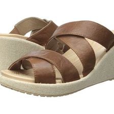 Incaltaminte Femei Crocs A-Leigh Crisscross Wedge HazelnutChai