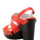 Incaltaminte Femei Michael Antonio Timid Heeled Sandal Red