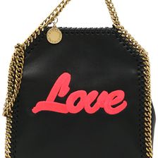 Stella McCartney Falabella Tiny Tote Bag BLACK PINK