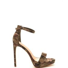 Incaltaminte Femei CheapChic Socialite Life Strappy Camo Heels Camouflage