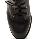 Incaltaminte Femei CheapChic Fold Move Faux Leather Lace-up Booties Black