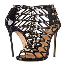DSQUARED2 Studded Strappy Heeled Sandal Nero