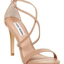 Incaltaminte Femei Steve Madden Floriaa Heel Sandal NATURAL LEATHER
